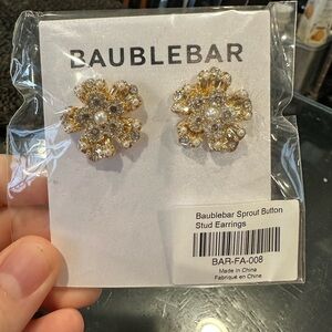BaubleBar Sprout Button Stud Earrings